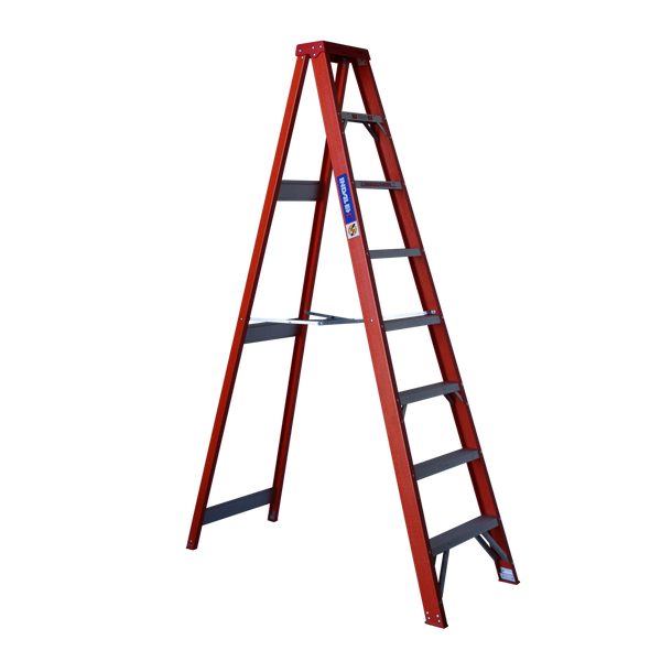 Order In - INDALEX FG 135KG Single Sided Step Ladder 2.4M - TRDSF8