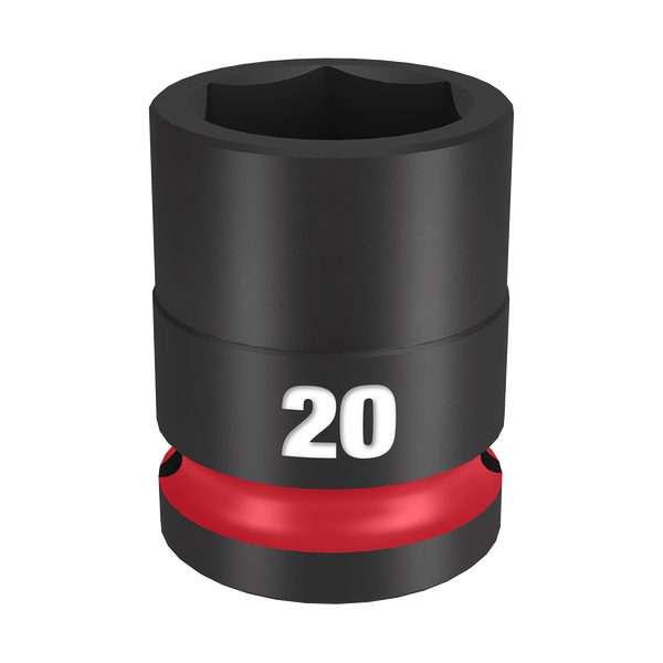 Order In - Milwaukee SHOCKWAVE™ Standard 6 Point Impact Socket 20 MM 1/2" Drive - 49666252