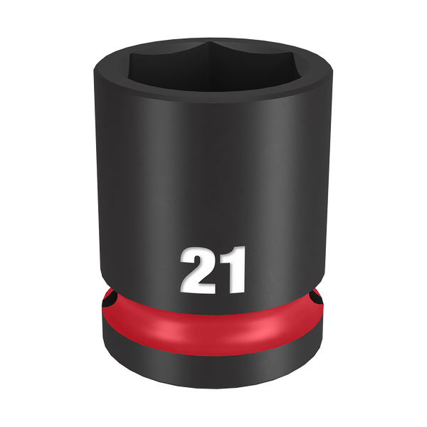 Order In - Milwaukee SHOCKWAVE™ Standard 6 Point Impact Socket 21 MM 1/2" Drive - 49666253