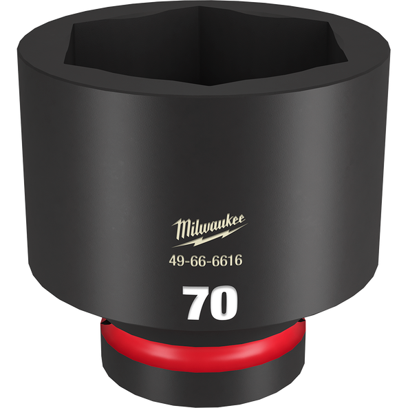 Order In - Milwaukee SHOCKWAVE™ 70mm Standard 6 Point Impact Socket 70mm 1" Drive - 49666616