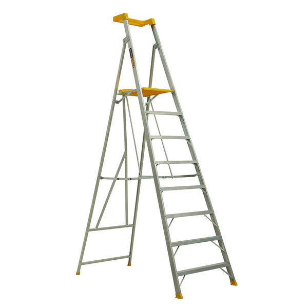 Order In - Gorilla Pro-Lite 8 Step (2.35m) Platform 150kg Industrial Alum- PL008-PRO