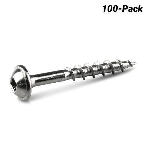 Order In - KREG Pocket Hole Screws Coarse Stainless Steel 32mm 100 Piece - KR-SMLC125S5-100