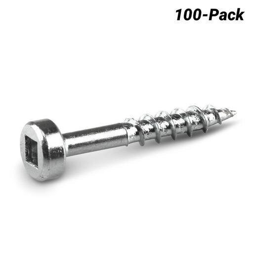 Order In - KREG Pocket Hole Screws Fine Pan Head Zinc 19mm 100 Piece - KR-SPSF075-100