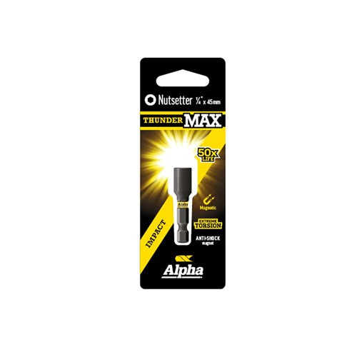 Order In - Alpha ThunderMax Impact Magnetic Nutsetter 1/4" x 45 MM - CNS1445SM