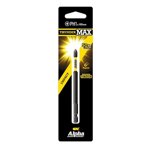 Order In - Alpha ThunderMax Impact Power Bit PH1 x 100 MM - CPH1100SM