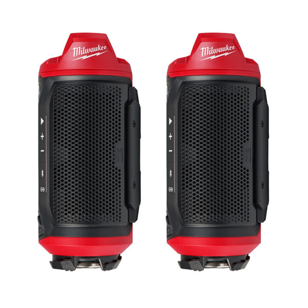 Milwaukee M12™ Bluetooth Jobsite Speaker Twin Pack - M12JSSP20TP