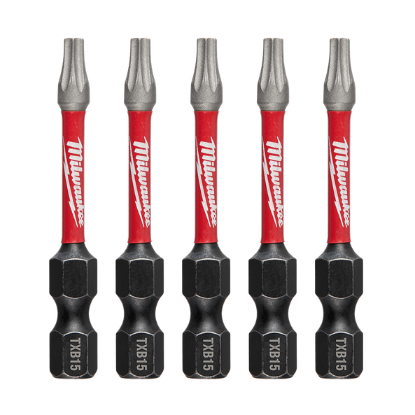 Order In - Milwaukee SHOCKWAVE™ Power Bit Security Torx TXB015 50 MM 2" 5 Pack - 48324693