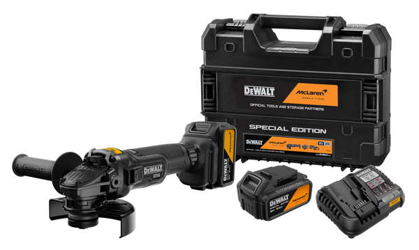 DeWalt x McLaren 18V XR 125mm Angle Grinder Kit - 5.0Ah - DCG45MP2T-XE