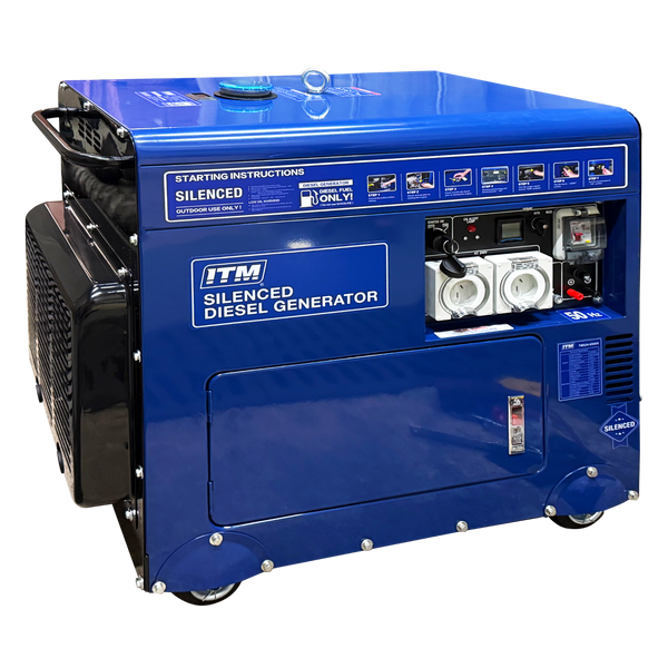 Order In - ITM Diesel Generator Silent Cabinet 6500W Peak Electric Start - TM524-6500S