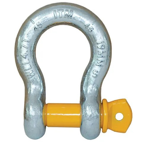 ITM Bow Shackle Yellow Pin GS Screw Pin 1 Tonne Body 10 MM - TM9220-01010