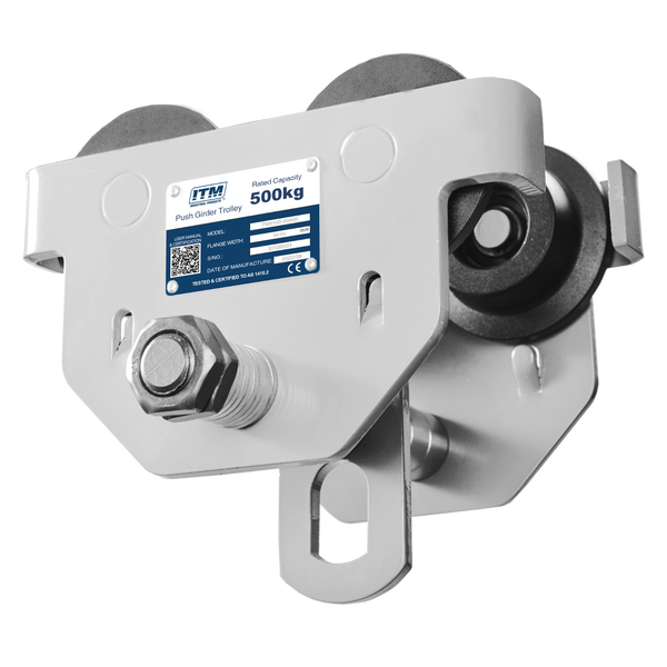 Order In - ITM Push Girder Trolley 500 Kg Beam Width 64-152 MM - TM9100-00500
