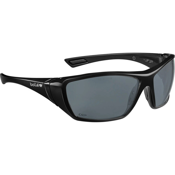 BOLLÉ SAFETY SPECS HUSTLER Black Frame Polarised Smoke PC Lens Anti Fog/Anti Scratch - HUSTLN51A