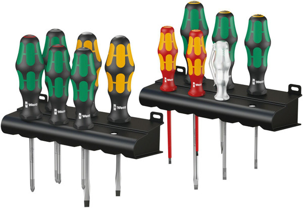 Wera Kraftform XXL Screwdriver Set/Rack 12Pc - R051010