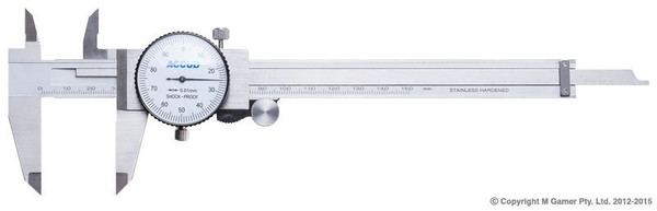 Order In - Accud Metric Dial Caliper 200 MM - AC-101-008-11