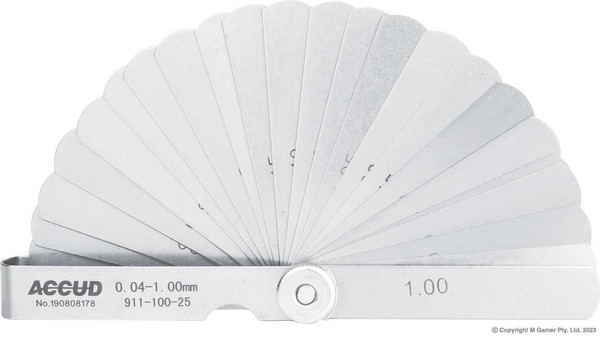 Order In - Accud Feeler Gauge 0.04-1.00  MM - AC-911-100-25