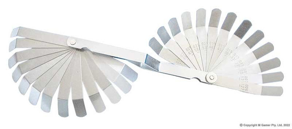 Order In - Accud Dual Scale Angled Feeler Gauge 0.127-0.762  MM - AC-919-030-26