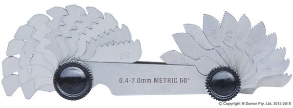 Order In - Accud Metric Thread Gauge 60° - AC-922-006-24