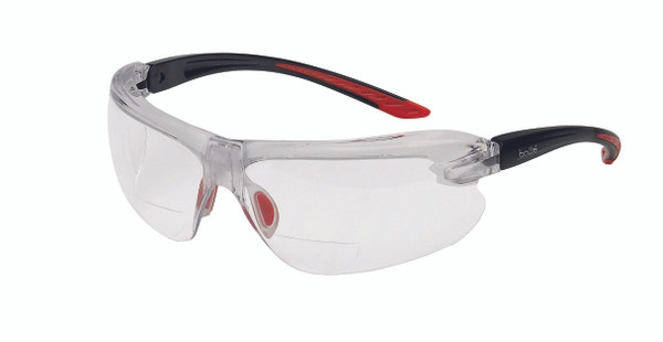 Order In - BOLLÉ SAFETY IRI-s DIOPTER Black/Red Temple AS/AF Clear Lens +1.5 - IRIDPSI1.5