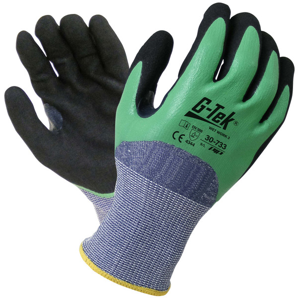 Order In - PIP G-Tek Glove Wet Work Cut 3 Nitrile -30-733