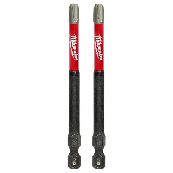 Order In - Milwaukee SHOCKWAVE™ Power Bit Phillips #3 89 MM 3-1/2" 2 Pack - 48324664