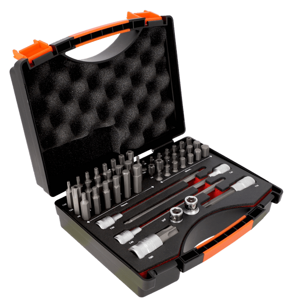 Order In - Bahco Socket Drivers And Bits Set 49 Piece/Metallic Case - BE5049
