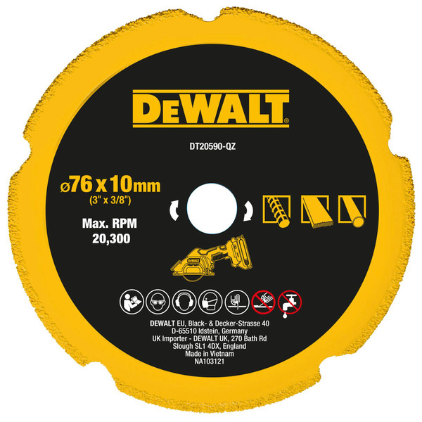 Order In - DeWalt Diamond Multi-Material Disc 76 MM - DT20590-QZ