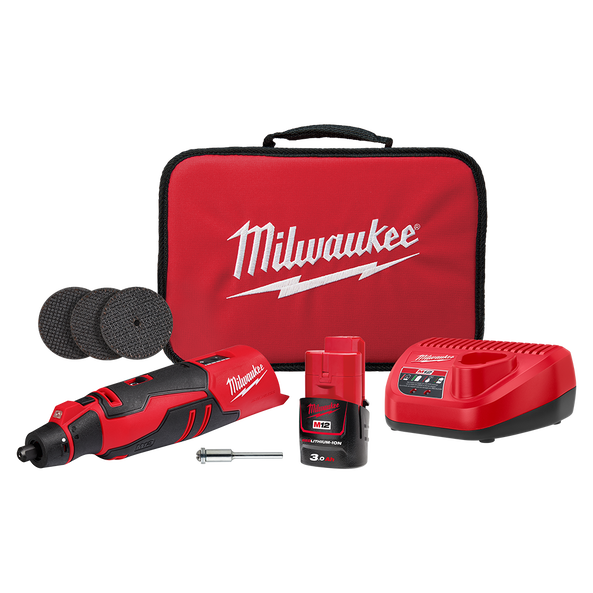 Milwaukee M12™ Brushless Rotary Tool Kit - M12BLROT301B
