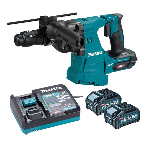 Order In - Makita 40V Max Brushless 28mm Rotary Hammer - Quick Change Chuck Kit - HR012GM201