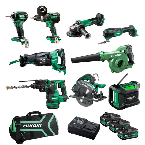 Order In - Hikoki 36V 9 Piece Combination Pack - KC36D9P(HRZ)