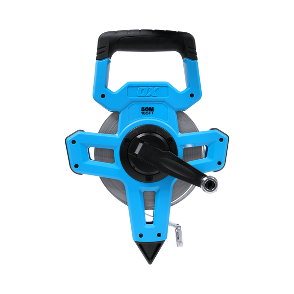 OX TOOLS Trade Open Reel Tape Metric Steel Blade High Impact ABS Plastic 50 M - OX-T507650