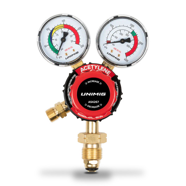 Order In - Unimig Regulator Acetylene Vertical Inlet - U11373