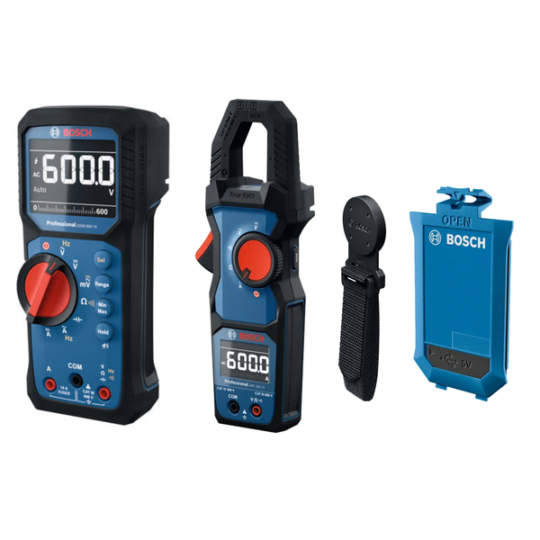 Bosch Multimeter 600V & Clamp Meter Electricians Starter Kit - 0615A500GP
