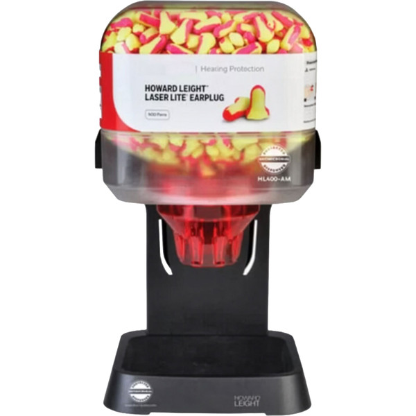 Order In - Howard Leight HL400 Lite dispenser Antimicrobial with 400 pairs Bilsom 303 Small Earplugs - 1006204-AM