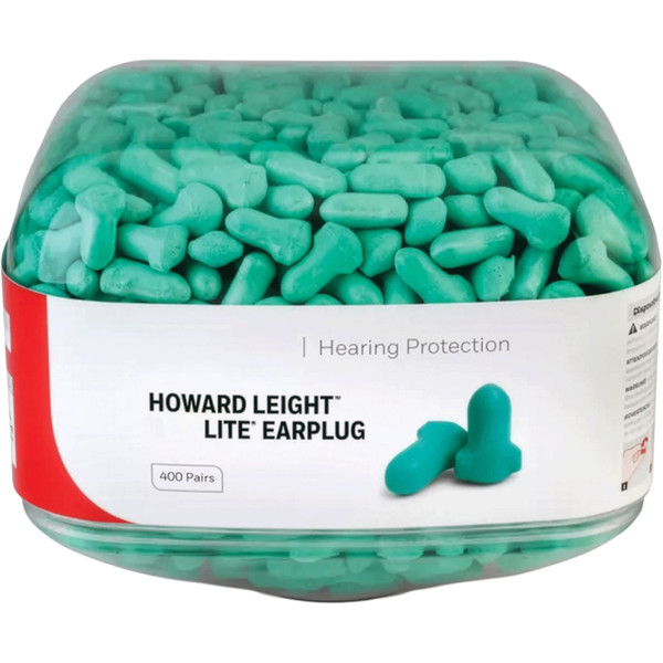 Order In - Howard Leight Prefilled canister of 400 pairs Maximum Lite Earplugs - 50129778-001