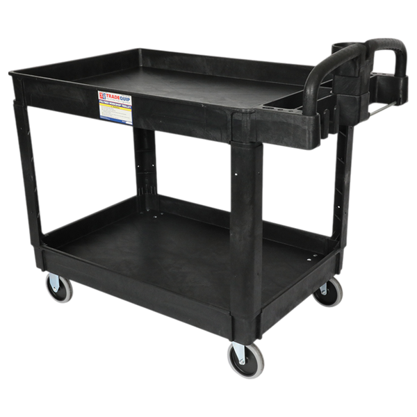 Order In - TRADEQUIP Trolley Workshop Wide 2 Tray Polymer - 6042T