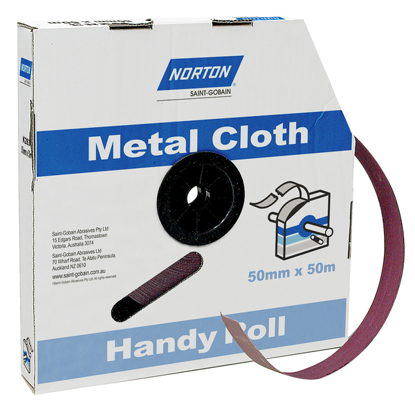 Order In - Norton 60-Grit Metal Cloth Sanding Roll 50 MM x 50 M -66623320796