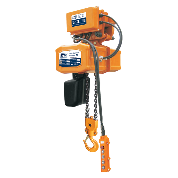 Order In - ITM 240V Electric Chain Hoist With Electric Trolley 2 T Lift 3 Metre - TM9005-02003