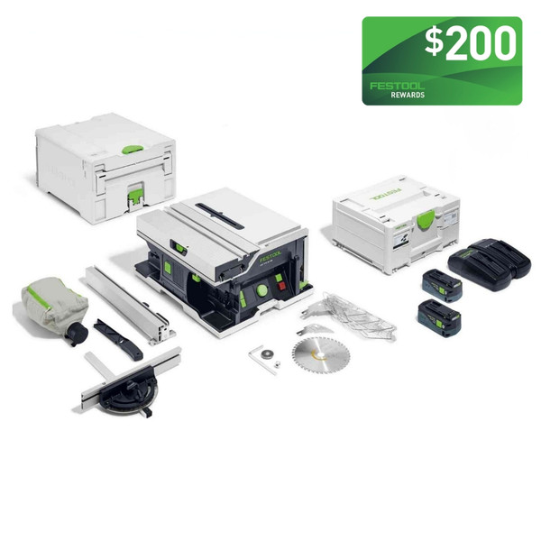 Order In - Festool CSC SYS 50 18V Cordless 168mm Systainer Saw 5.0Ah Bluetooth Set - 577376