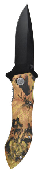 Toleron 90mm Camo Folding Knife Stainless Steel Blade  - TL91105
