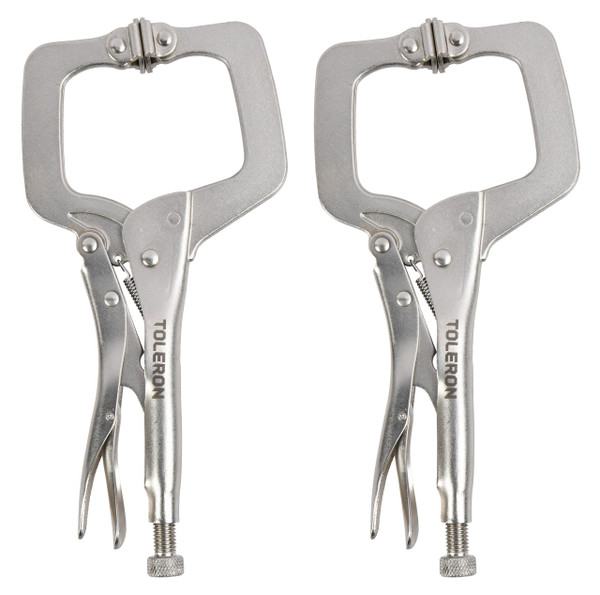 Toleron 180mm C-Clamp Locking Plier 2pc Set   - TL91513