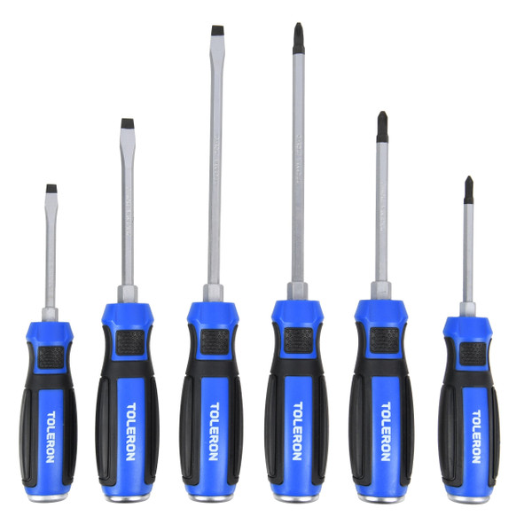 Toleron Go-Thru Screwdriver Set Phillips/Slotted 6pc - TL91707