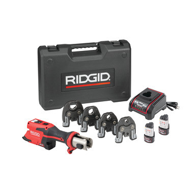 Order In - RIDGID RP251 press tool kit with 15, 20, 25 & 32mm jaws for copper, 2 x 2.5Ah 12V batteries, charger & case- 78838