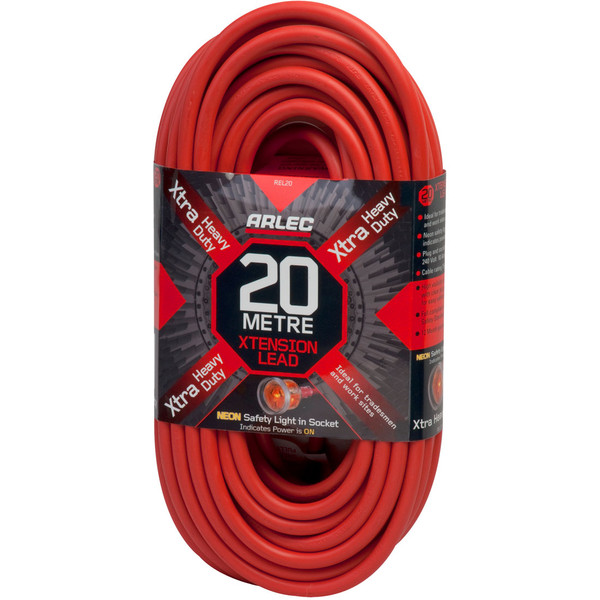 Arlec Extra Heavy Duty Extension Lead 20 Metres - REL20