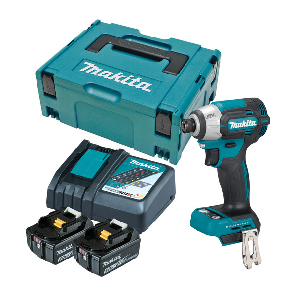 Order In - Makita 18V Brushless 4-Stage Impact Driver Kit - DTD201RTJ