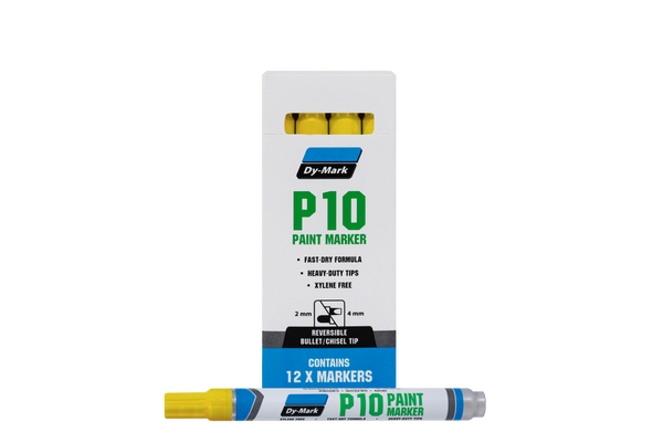 Order In - Dymark P10 Paint Marker Yellow (12 Pack) - 12071005