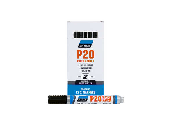 Dymark P20 Paint Marker Black (12 Pack) - 12072001