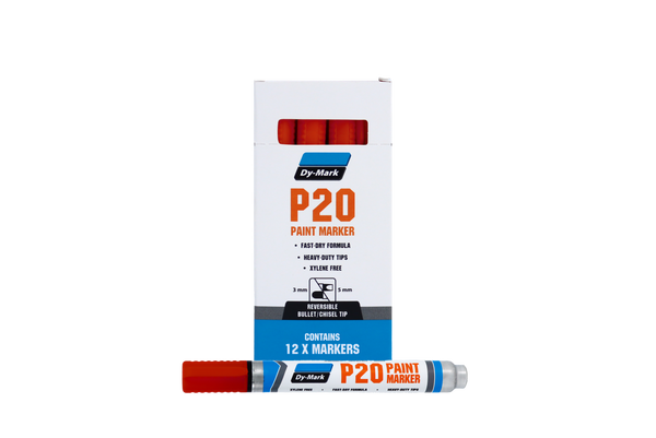 Order In - Dymark P20 Paint Marker Red (12 Pack) - 12072002