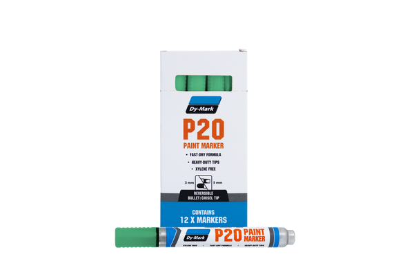 Order In - Dymark P20 Paint Marker Green (12 Pack) - 12072004