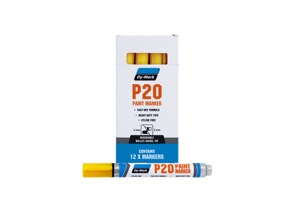 Order In - Dymark P20 Paint Marker Yellow (12 Pack) - 12072005