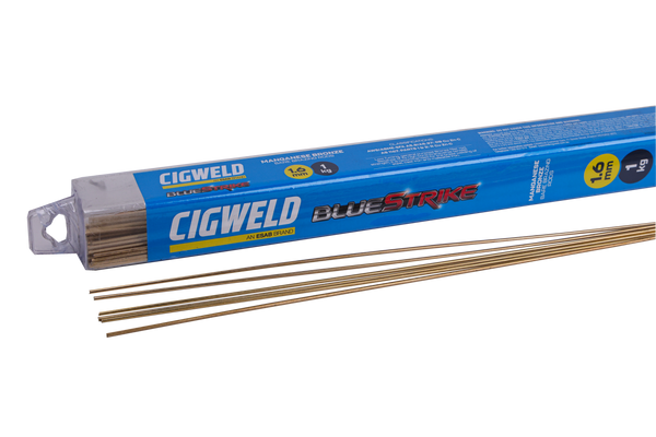 Order In - Cigweld BlueStrike Manganese Bronze Rods 5.0 MM x 750 MM 5 Rods - 321184